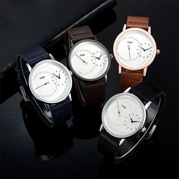 Quality Hub® Imported Original T-080 Tomi Dual Time Luxury Watch 😍