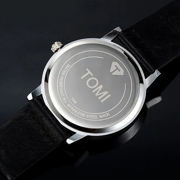 Quality Hub® Imported Original T-080 Tomi Dual Time Luxury Watch 😍