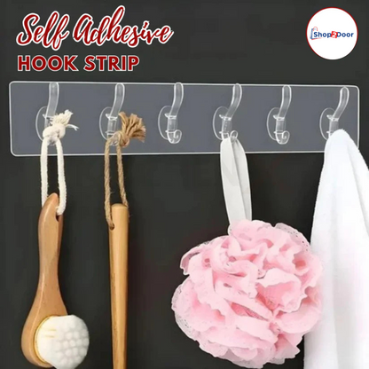 Self Adhesive Wall Mounted Hooks Strip [Buy 1 Get 1 Free] 🎁 50% off + Free Shipping ✈️