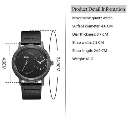 Quality Hub® Imported Original T-080 Tomi Dual Time Luxury Watch 😍